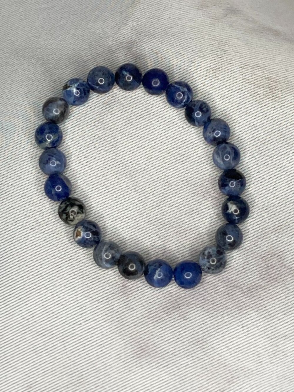 Blue Solidate Beads